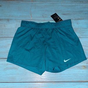 NEW Womens Nike Dry 5” Training Shorts Printed Fold Over Waist Small 885273 467